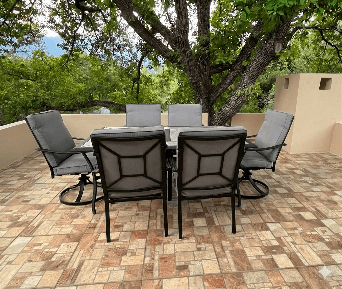 Terraza exterior Hotel El Encino Santiago