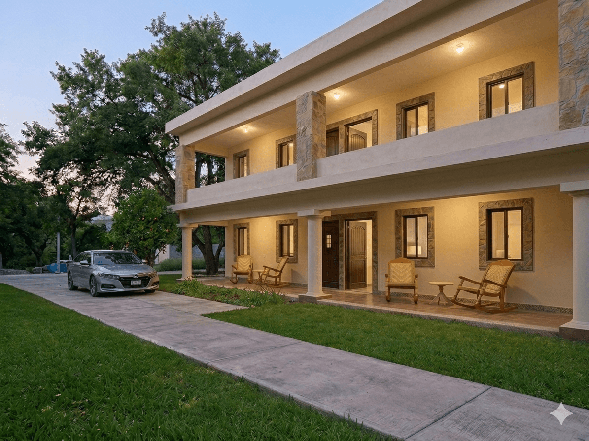 Hotel El Encino Santiago al atardecer