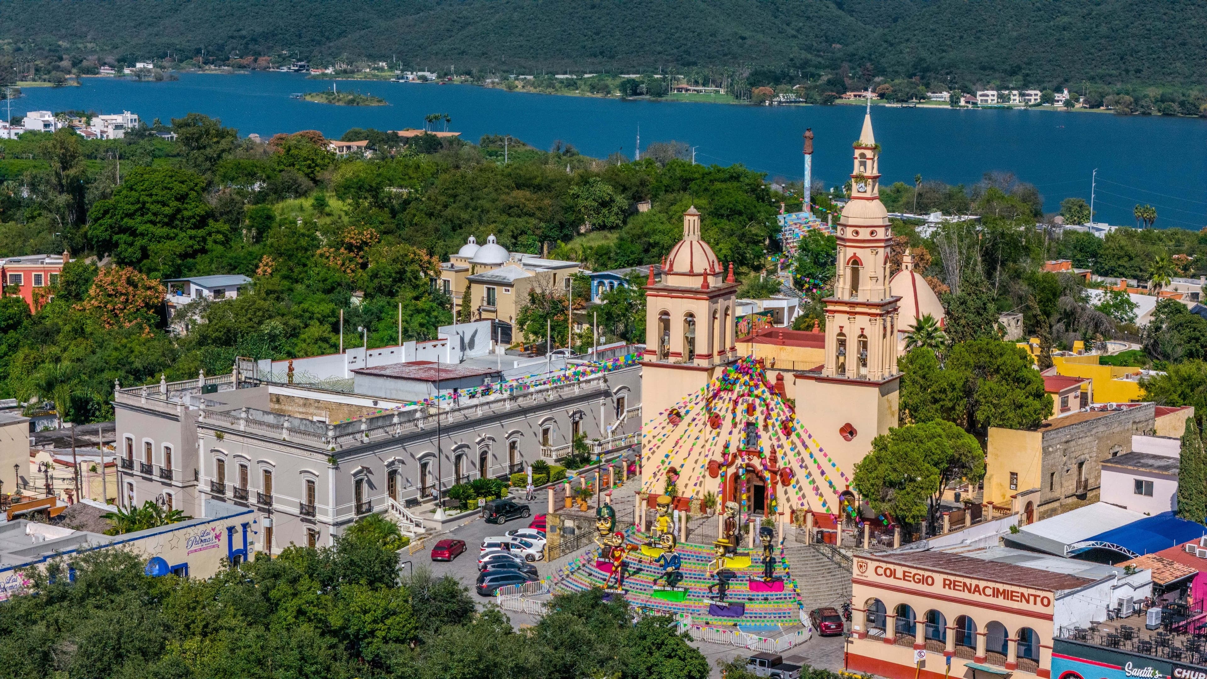 Vista aérea de Santiago, Nuevo León